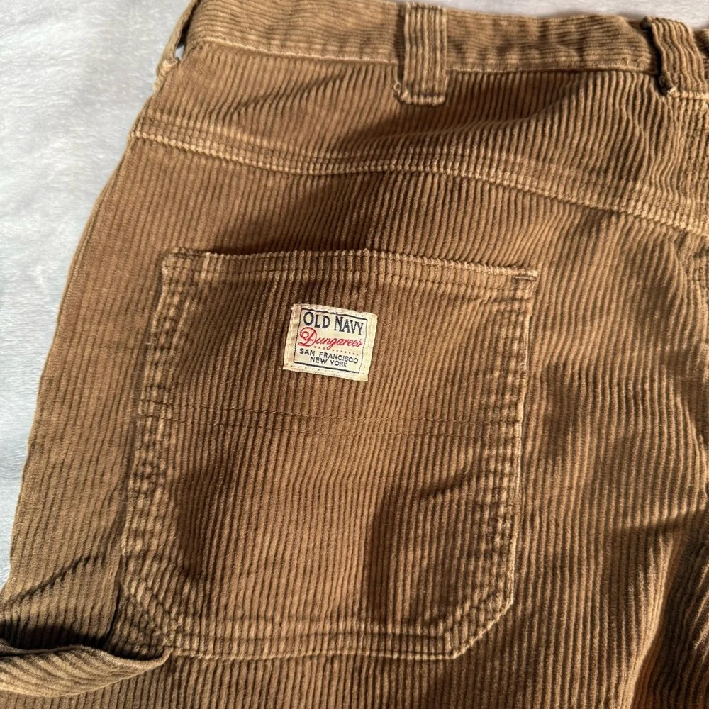 Vintage Old Navy Corduroy Carpenter Jeans Mens 40 (Fits 38x31) Baggy Wide Leg - Picture 3 of 10
